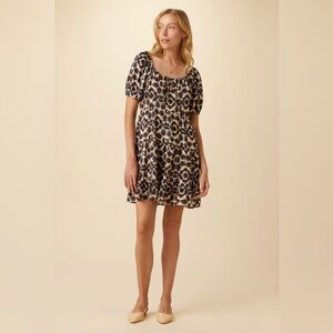 Amour Vert Ella Ecovera Dress - Inkflower - Size S